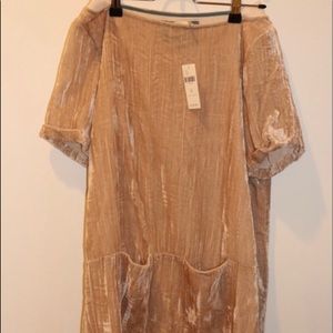 Anthropologie Holding Horses Velvet Light Pink